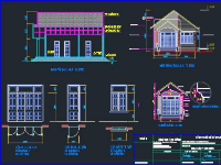 Bản vẽ CAD Nhà cấp 4 kích thước 7x11m [kiến trúc]